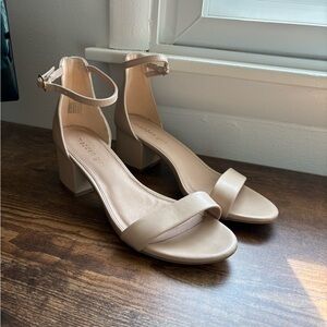 Madden Girl Tan Block Heels